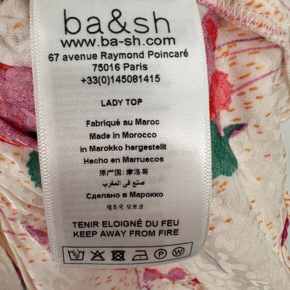 Ba&sh NWT Evereve Edon V Neck Floral Blouse // XS - Picture 10 of 14